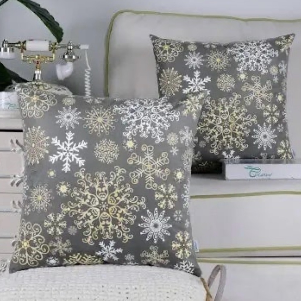 CaliTime Set of 2 Throw Pillow Case